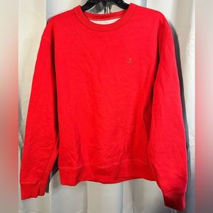 Red champion sweater
